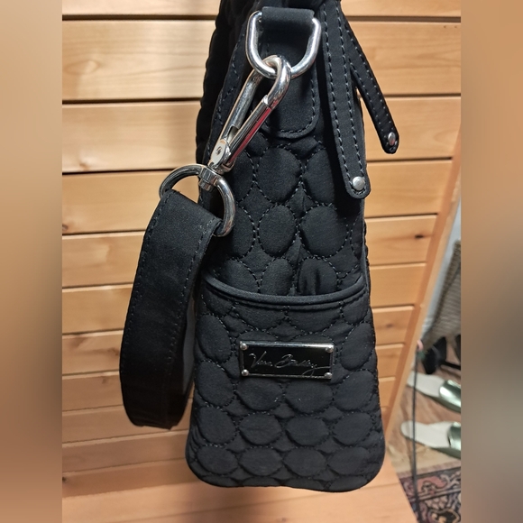 Vera Bradley Black Quilted Satchel - Picture 2 of 7